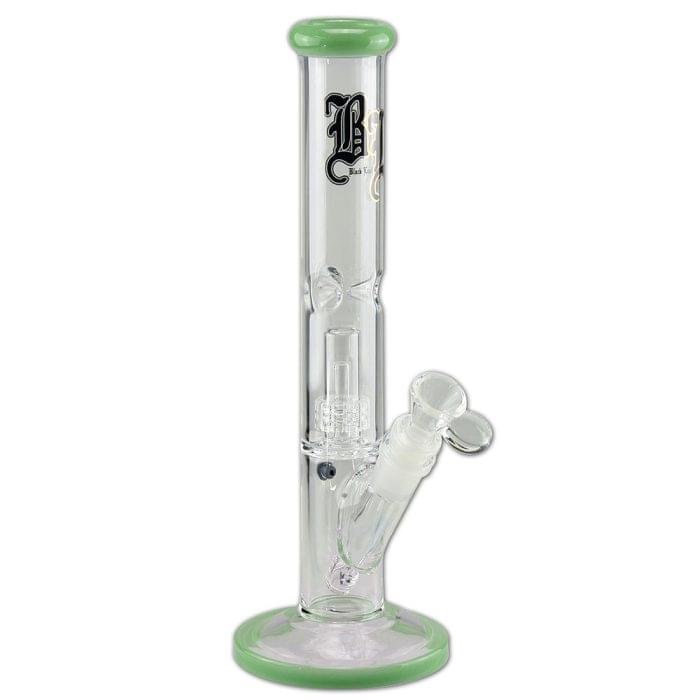 Bong din sticla ‘BLACK LEAF’ Drum Ice Perc. | 290mm.