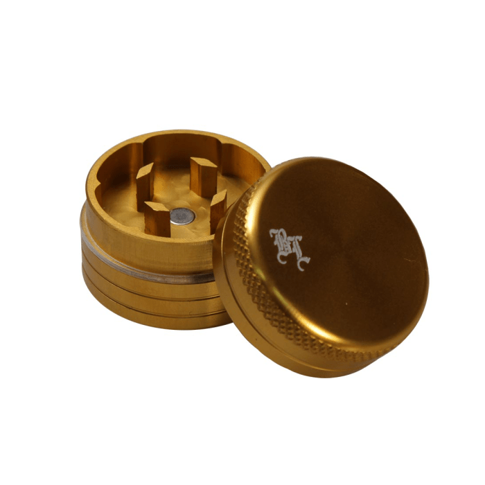 Grinder ‘BLACKLEAF’ | Mini Gold - 2 Parti 27mm