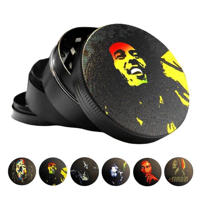 Grinder 'BOB MARLEY' Metal | 4 parti 50mm.