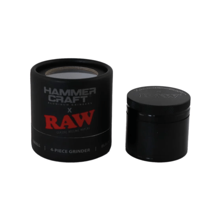 Grinder 'RAW & HAMMER CRAFT' Black | 4-Parti - 50mm.