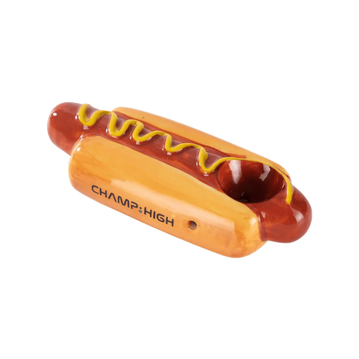 Pipa din sticla 'HIGH CHAMP' Hot Dog