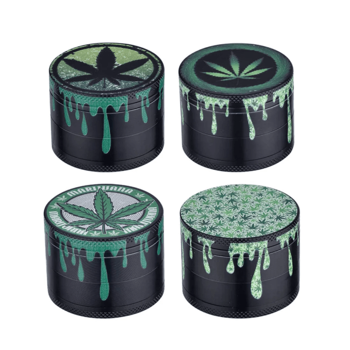 Grinder 'CHAMP HIGH' Dripping Leaf | 4-Parti