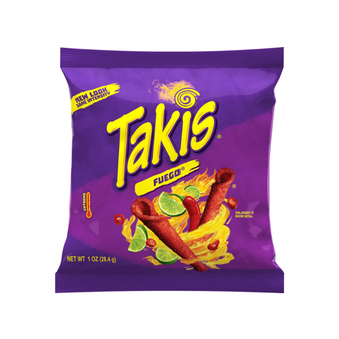 Chipsuri 'TAKIS' Fuego | Chili & Lime - 28,4g.