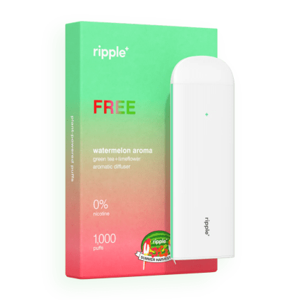 Vaporizator 'RIPPLE+' Pepene Verde | Pentru imunitate - Fara nicotina