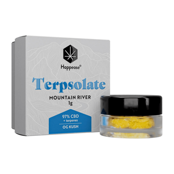 Crumble 'HAPPEASE' cu CBD 97% + Terpeni | OG Kush - 1gr.