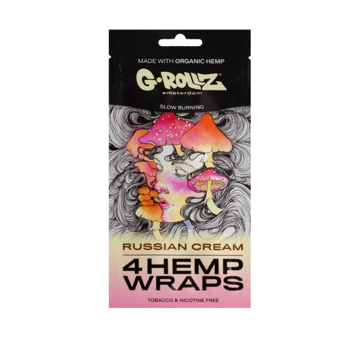 Foite de blunt 'G-ROLLZ' din canepa | Russian Cream - x4