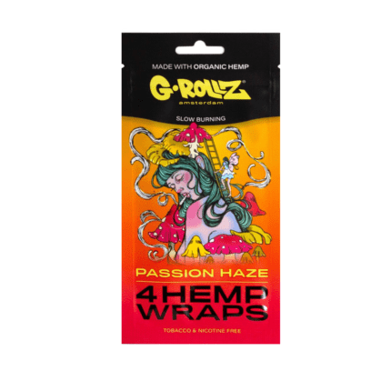 Foite de blunt 'G-ROLLZ' din canepa | Passion Haze - x4