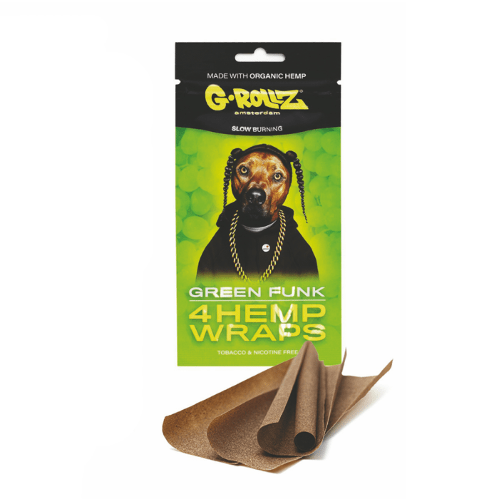 Foite de blunt 'G-ROLLZ' din canepa | Green Phunk - x4