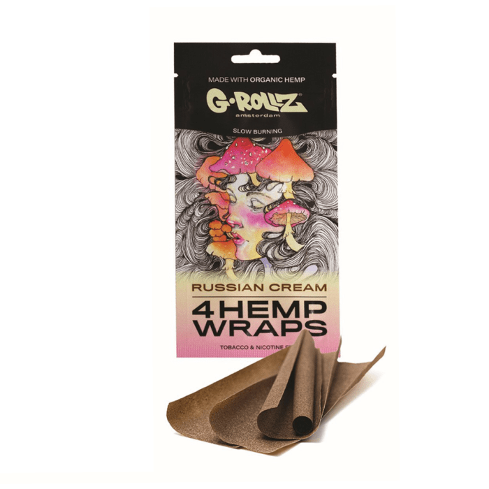 Foite de blunt 'G-ROLLZ' din canepa | Russian Cream - x4