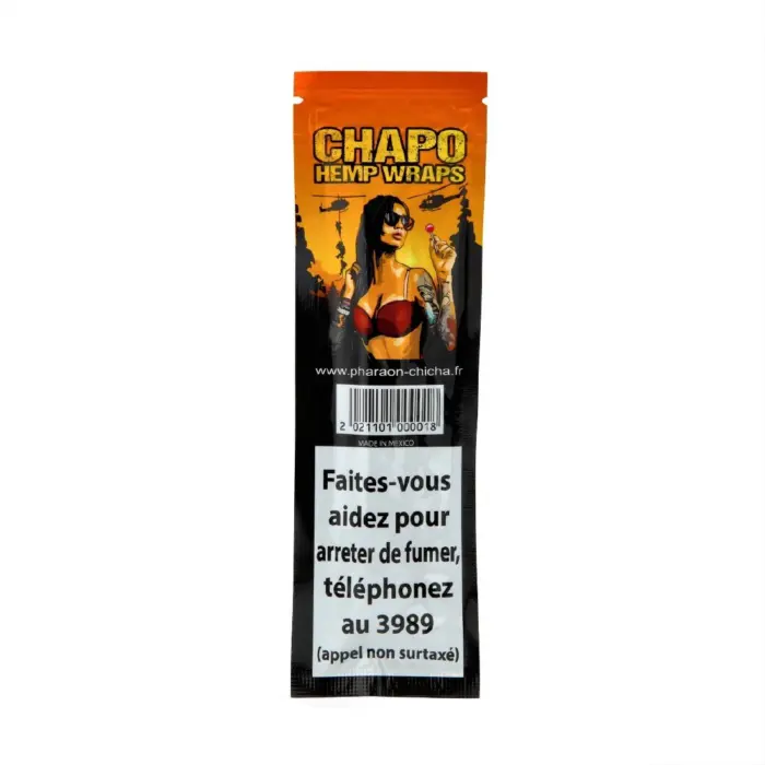 Foite de blunt 'CHAPO HEMP' din Canepa | CBD Natural - x2