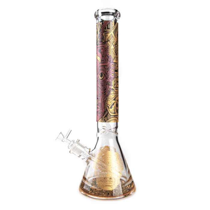 Bong din sticla 'AMSTERDAM' Heavy Beaker Maori | 420mm.