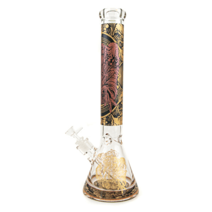 Bong din sticla 'AMSTERDAM' Heavy Beaker Plague | 420mm.