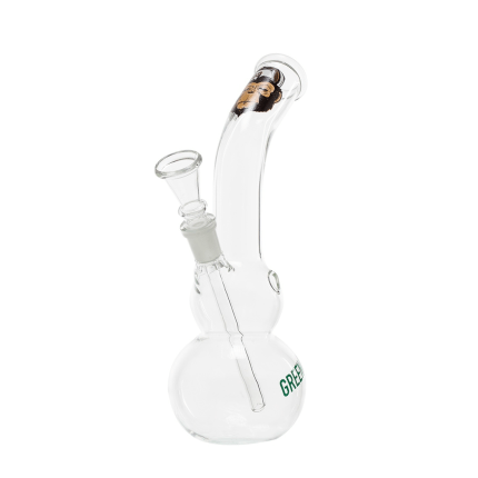 Bong din sticla 'GREENLINE' Weed Monkey | 220mm.