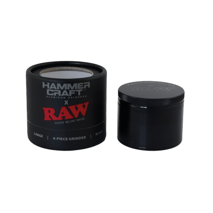 Grinder 'RAW X HAMMER CRAFT' Mare 'NEGRU' | 4-Parti