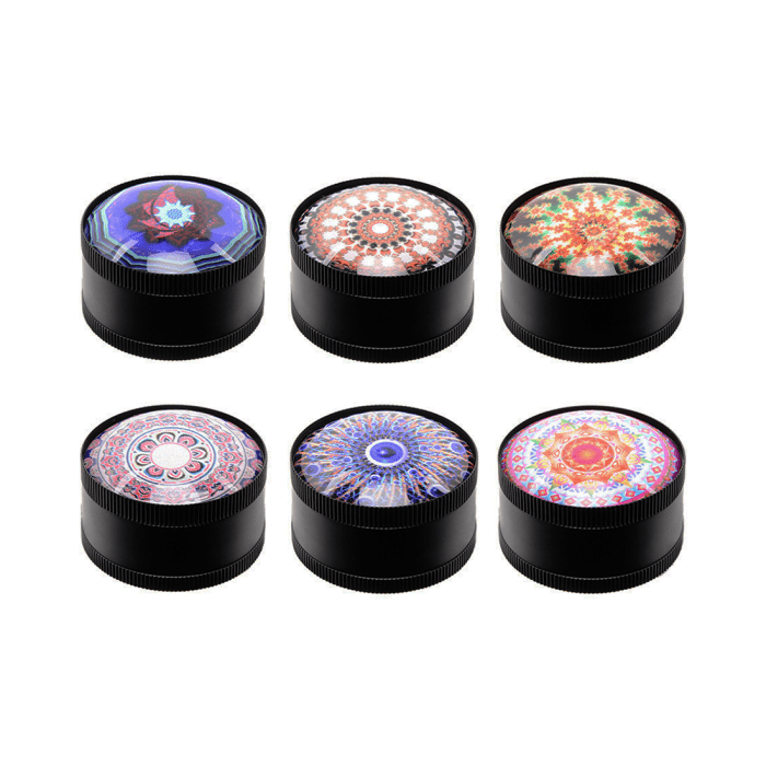 Grinder 'ATOMIC' Psychedelic | 3-Parti - 50mm.