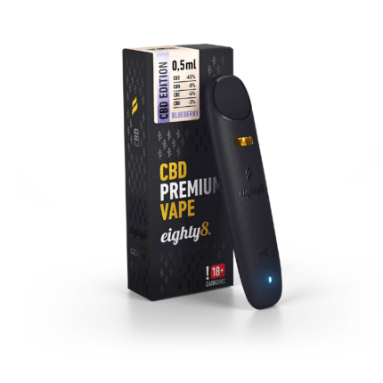 Vaporizator CBD ‘EIGHTY8’ Blueberry | 45% - 0,5ml.