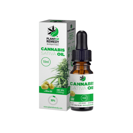 Ulei CBD 10% 'PLANT OF REMEDY' cu ulei de masline - 10ml.