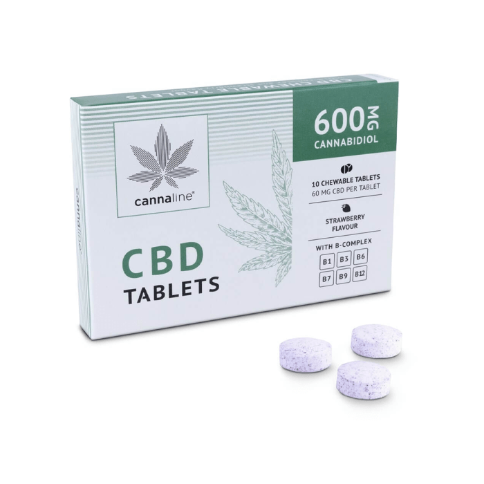 Tablete masticabile cu CBD 'CANNALINE' 600mg. | x10