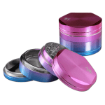 Grinder 'BLACK LEAF' IRIDESCENT Fade | 4-Parti - 62mm.