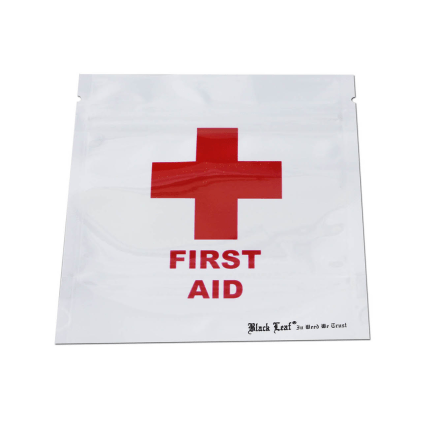 Pungi Zip-Lock ‘BLACK LEAF’ Anti-miros ‘FIRST AID’ | 224x190mm. – x1