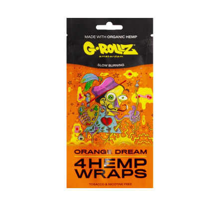 Foite de blunt 'G-ROLLZ' din canepa | Orange Dream - x4