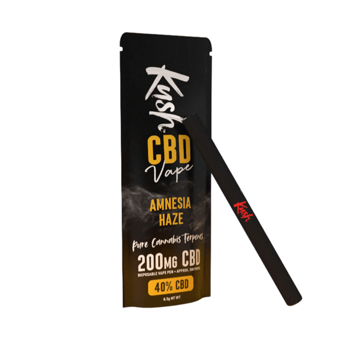 Vaporizator CBD cu terpeni ‘KUSH’ Amnesia Haze | 40% - 0,2ml.