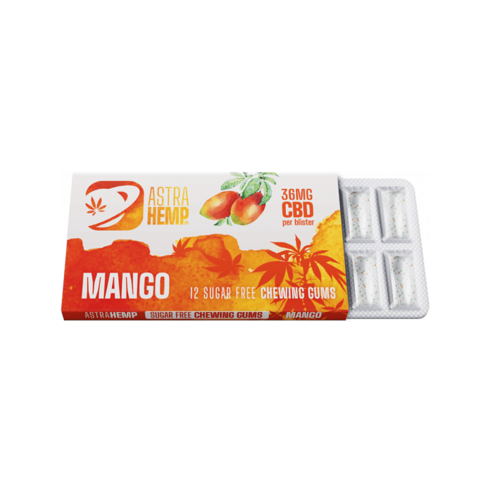 Guma 'ASTRA HEMP' Mango | 36mg. CBD