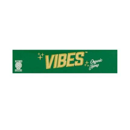 Foite & Filtre 'VIBES' din canepa organica | King Size Slim - x33