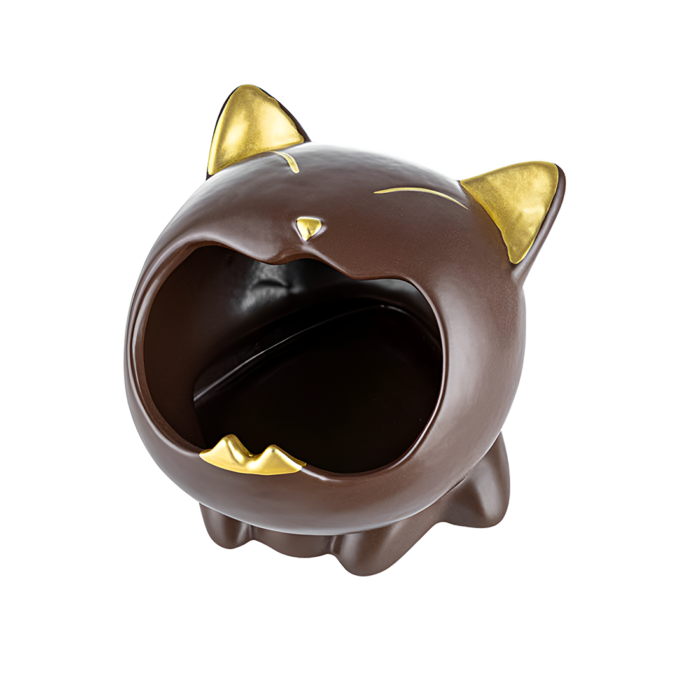 Scrumiera 'KATZE' Brown&Gold | 11,5cm.