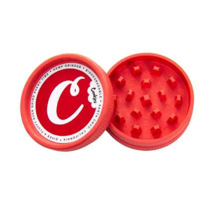 Grinder 'SANTA CRUZ & COOKIES' Red Organic | 2 Parti - 55mm.