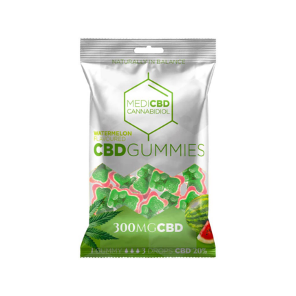 Jeleuri 'MEDICBD' Watermelon Bears | 300mg. CBD - 100gr.