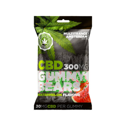 Jeleuri 'MULTITRANCE AMSTERDAM' Watermelon Bears | 300mg. CBD - 100gr.