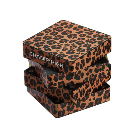 Grinder 'CHAMP HIGH' Square Leopard | 4-Parti - 50mm.