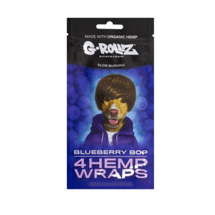 Foite de blunt 'G-ROLLZ' din canepa | Blueberry Bop - x4